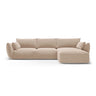 Matera 5-Sitzer Ecksofa, Rechte Seite, aus Chenille in Beige (Haga 30), 280x171x85 cm von Cosmopolitan Design – Bild 1