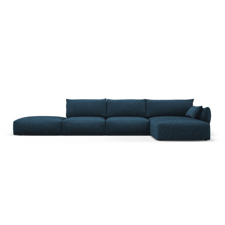 Matera 5-Sitzer Ecksofa, Rechte Seite, aus Chenille in Königsblau (Haga 86), 364x171x85 cm von Cosmopolitan Design – Bild 1