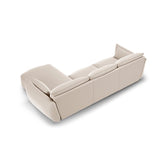 Matera 5-Sitzer Ecksofa, Rechte Seite, aus Samt in Beige (Salvador 1), 280x171x85 cm von Cosmopolitan Design – Bild 3