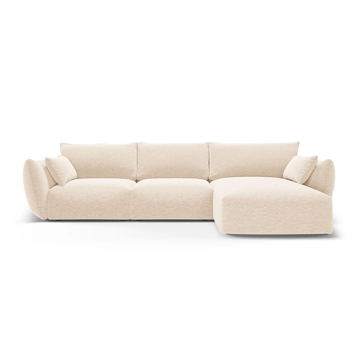 Matera 5-Sitzer Ecksofa, Rechte Seite, aus Samt oder Chenille, 280x171x85 cm von Cosmopolitan Design – Bild 1