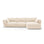 Matera 5-Sitzer Ecksofa, Rechte Seite, aus Samt oder Chenille, 280x171x85 cm von Cosmopolitan Design – Bild 1