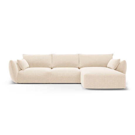 Matera 5-Sitzer Ecksofa, Rechte Seite, aus Samt oder Chenille, 280x171x85 cm von Cosmopolitan Design – Bild 1
