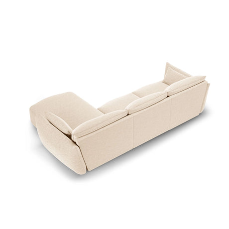 Matera 5-Sitzer Ecksofa, Rechte Seite, aus Samt oder Chenille, 280x171x85 cm von Cosmopolitan Design – Bild 3