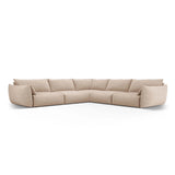Matera 7-Sitzer Ecksofa, Symmetrisch, aus Chenille in Beige (Haga 30), 286x286 cm von Cosmopolitan Design – Bild 1