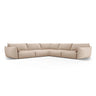 Matera 7-Sitzer Ecksofa, Symmetrisch, aus Chenille in Beige (Haga 30), 286x286 cm von Cosmopolitan Design – Bild 1