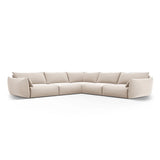Matera 7-Sitzer Ecksofa, Symmetrisch, aus Samt in Beige (Salvador 1), 286x286 cm von Cosmopolitan Design – Bild 1