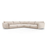 Matera 7-Sitzer Ecksofa, Symmetrisch, aus Samt in Beige (Salvador 1), 286x286 cm von Cosmopolitan Design – Bild 1