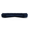 Matera 7-Sitzer Ecksofa, Symmetrisch, aus Samt in Königsblau (Salvador 5), 286x286 cm von Cosmopolitan Design – Bild 1