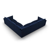 Matera 7-Sitzer Ecksofa, Symmetrisch, aus Samt in Königsblau (Salvador 5), 286x286 cm von Cosmopolitan Design – Bild 4