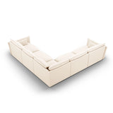 Matera 7-Sitzer Ecksofa, Symmetrisch, aus Samt oder Chenille, 286x286 cm von Cosmopolitan Design – Bild 4