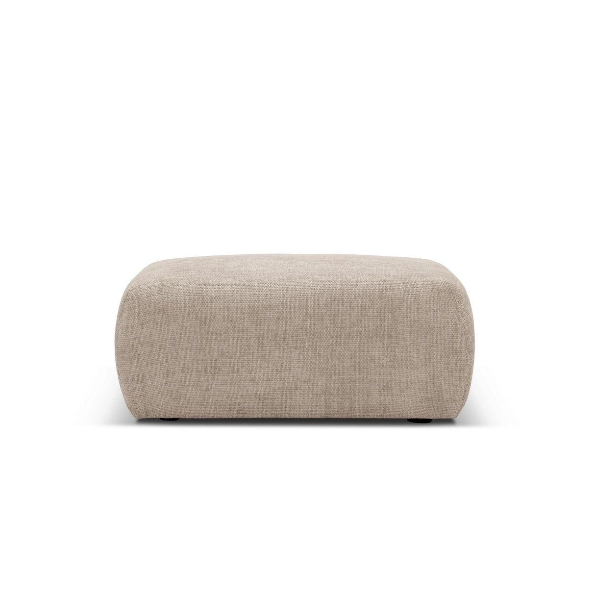 Matera Pouf aus Chenille in Beige (Haga 30), 86x68x40 cm von Cosmopolitan Design – Bild 3