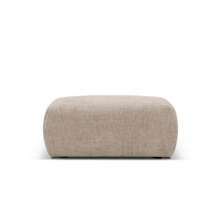 Matera Pouf aus Chenille in Beige (Haga 30), 86x68x40 cm von Cosmopolitan Design – Bild 3
