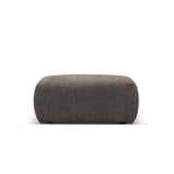 Matera Pouf aus Chenille in Grau (Haga 16), 86x68x40 cm von Cosmopolitan Design – Bild 3