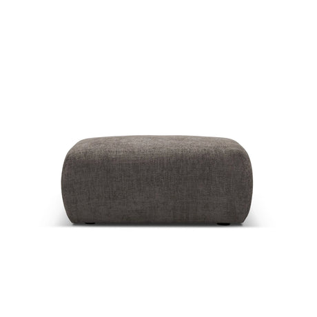 Matera Pouf aus Chenille in Grau (Haga 16), 86x68x40 cm von Cosmopolitan Design – Bild 3