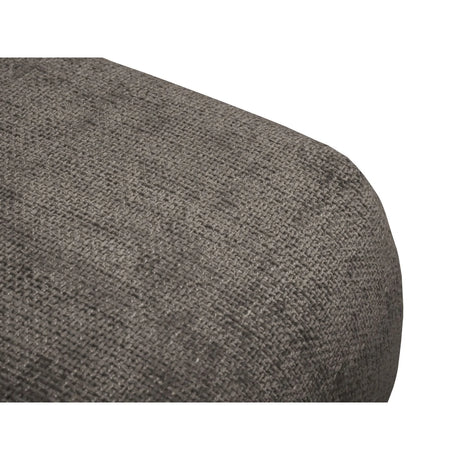 Matera Pouf aus Chenille in Grau (Haga 16), 86x68x40 cm von Cosmopolitan Design – Bild 5