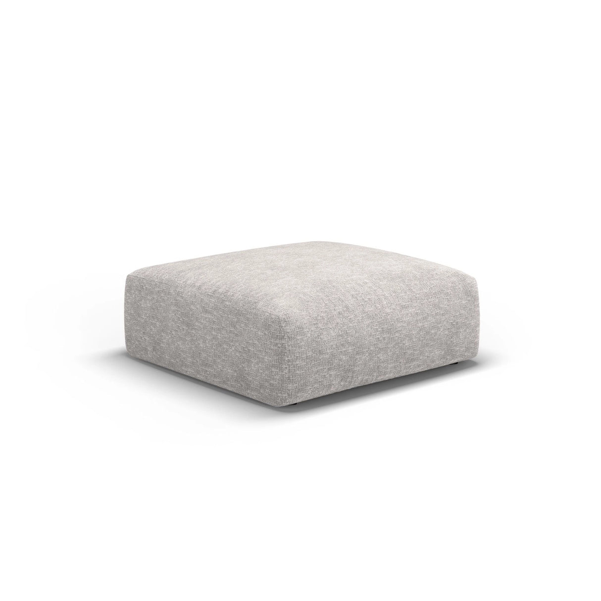 Matera Pouf aus Chenille in Hellgrau (Haga 06), 100x80x36 cm von Cosmopolitan Design – Bild 1