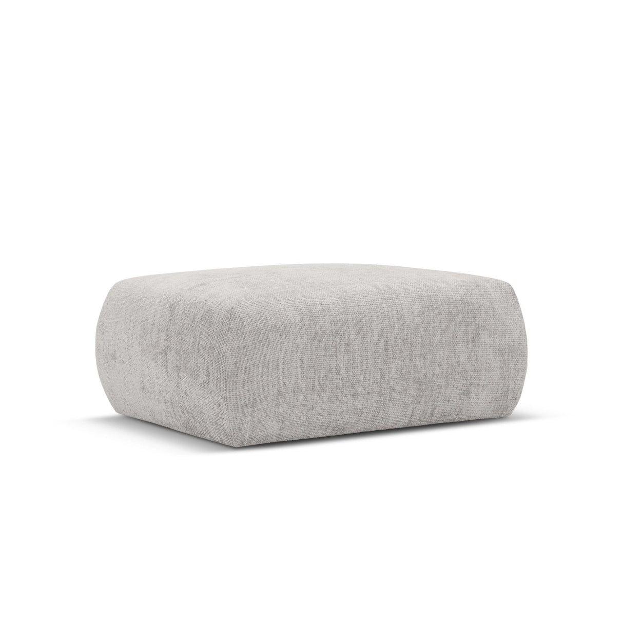 Matera Pouf aus Chenille in Hellgrau (Haga 06), 86x68x40 cm von Cosmopolitan Design – Bild 1