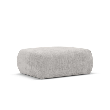 Matera Pouf aus Chenille in Hellgrau (Haga 06), 86x68x40 cm von Cosmopolitan Design – Bild 1