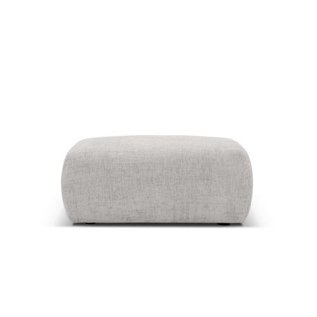 Matera Pouf aus Chenille in Hellgrau (Haga 06), 86x68x40 cm von Cosmopolitan Design – Bild 3