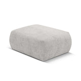 Matera Pouf aus Chenille in Hellgrau (Haga 06), 86x68x40 cm von Cosmopolitan Design – Bild 4