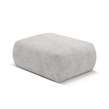 Matera Pouf aus Chenille in Hellgrau (Haga 06), 86x68x40 cm von Cosmopolitan Design – Bild 4