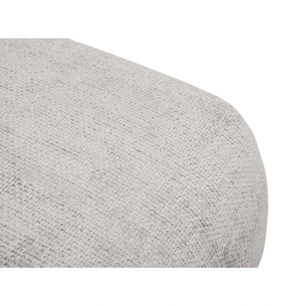 Matera Pouf aus Chenille in Hellgrau (Haga 06), 86x68x40 cm von Cosmopolitan Design – Bild 5