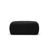 Matera Pouf aus Chenille in Schwarz (Haga 19), 86x68x40 cm von Cosmopolitan Design – Bild 3