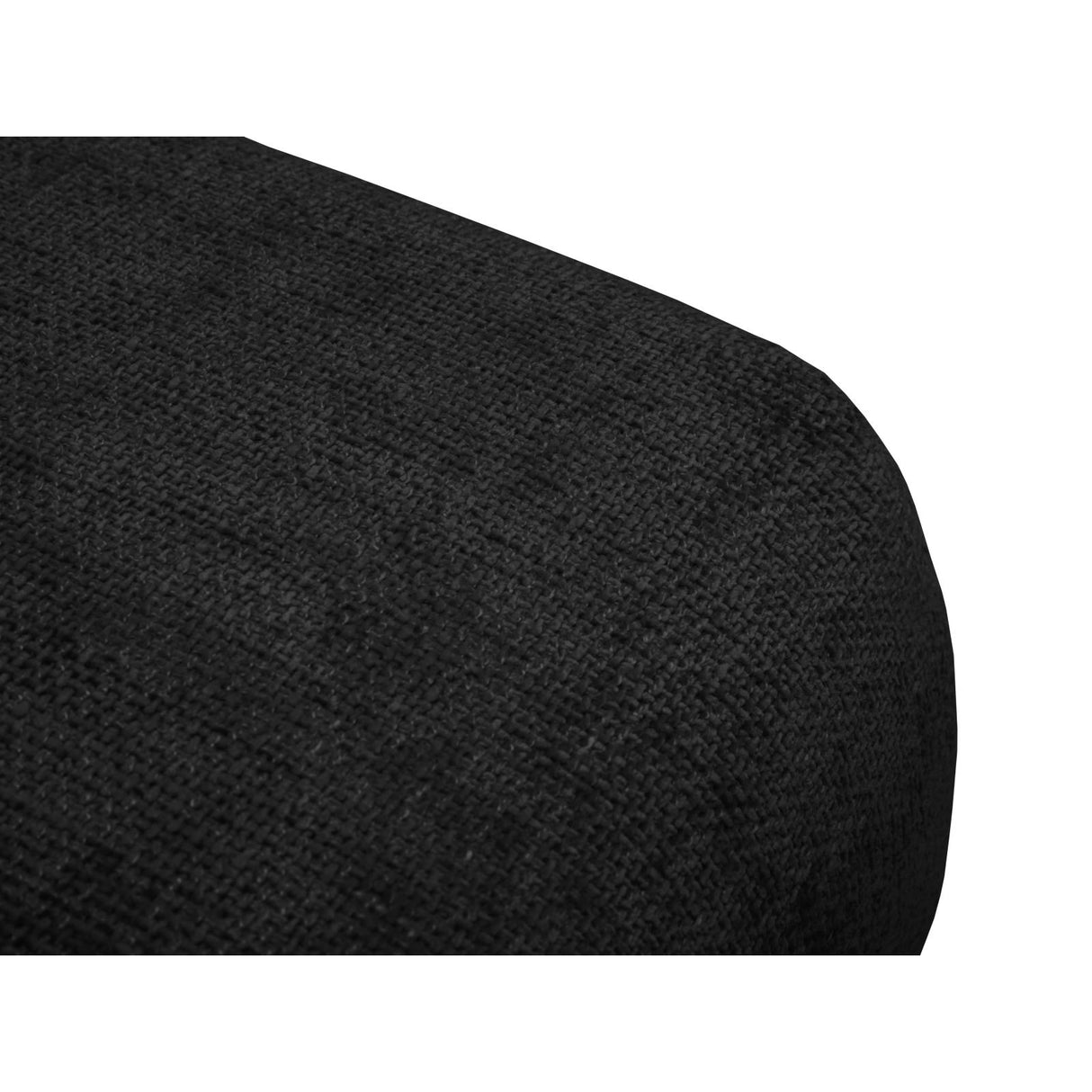 Matera Pouf aus Chenille in Schwarz (Haga 19), 86x68x40 cm von Cosmopolitan Design – Bild 5