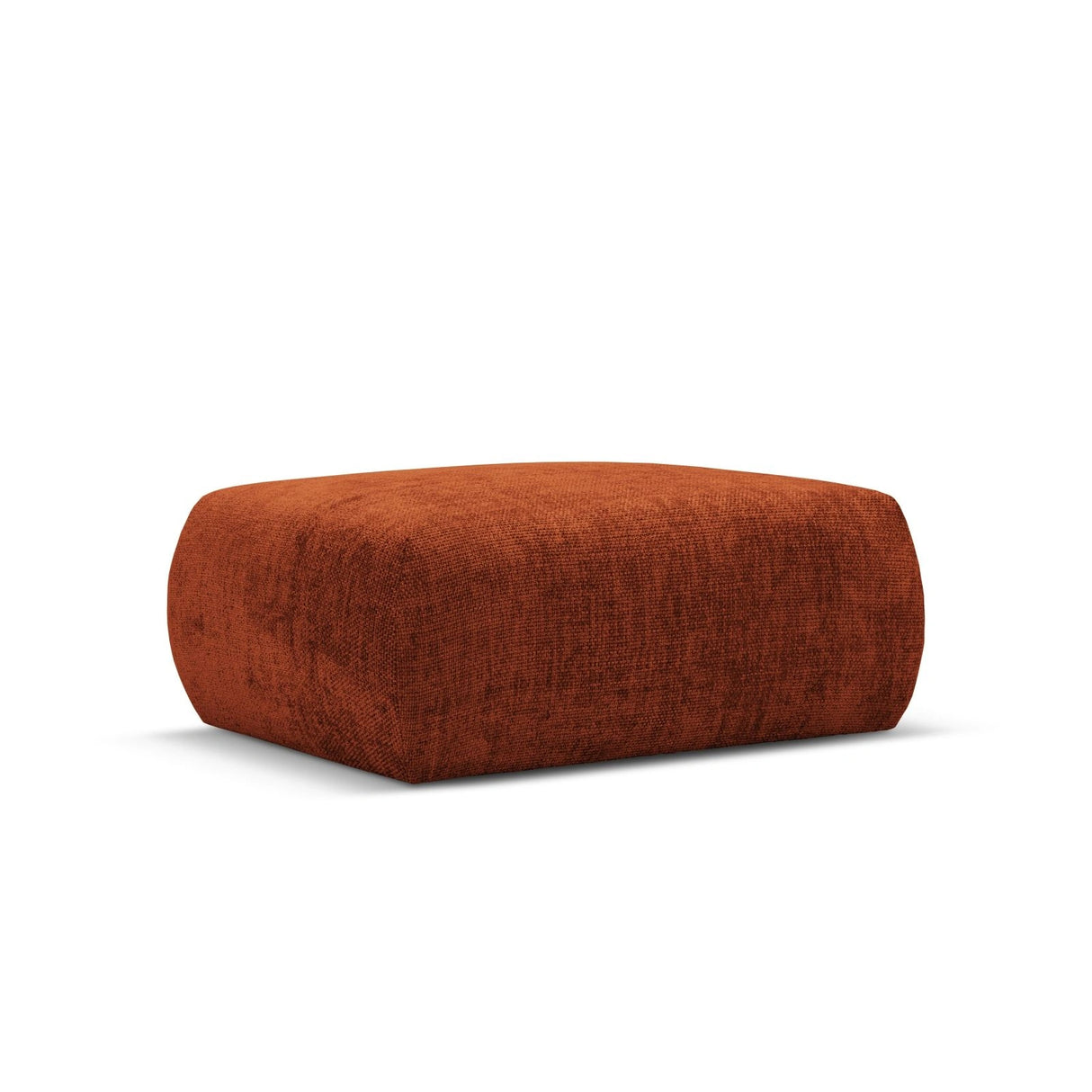 Matera Pouf aus Chenille in Terrakotta (Haga 44), 86x68x40 cm von Cosmopolitan Design – Bild 1