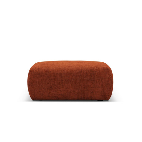 Matera Pouf aus Chenille in Terrakotta (Haga 44), 86x68x40 cm von Cosmopolitan Design – Bild 3