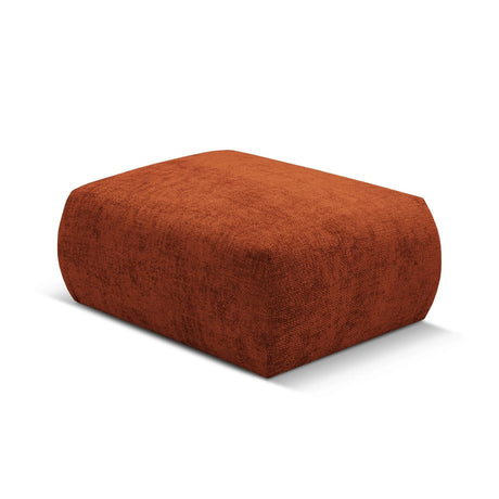 Matera Pouf aus Chenille in Terrakotta (Haga 44), 86x68x40 cm von Cosmopolitan Design – Bild 4