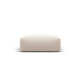 Matera Pouf aus Samt in Beige (Salvador 1), 100x80x36 cm von Cosmopolitan Design – Bild 3