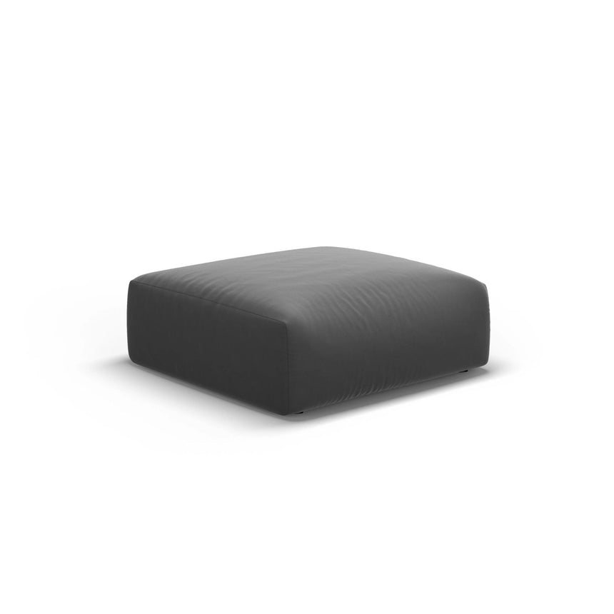 Matera Pouf aus Samt in Dunkelgrau (Salvador 18), 100x80x36 cm von Cosmopolitan Design – Bild 1