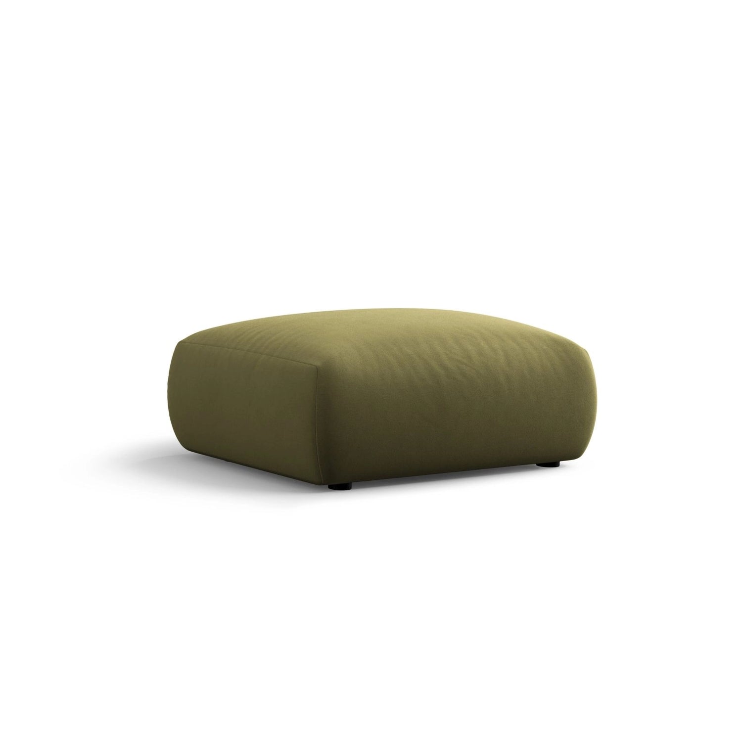 Matera Pouf aus Samt in Grün (Salvador 8), 86x68x40 cm von Cosmopolitan Design – Bild 1