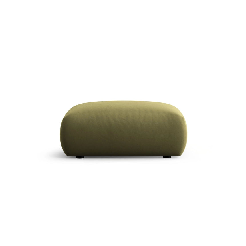 Matera Pouf aus Samt in Grün (Salvador 8), 86x68x40 cm von Cosmopolitan Design – Bild 4