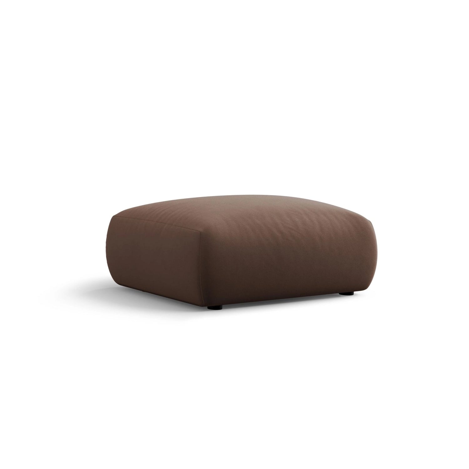 Matera Pouf aus Samt in Schokolade (Salvador 4), 86x68x40 cm von Cosmopolitan Design – Bild 1