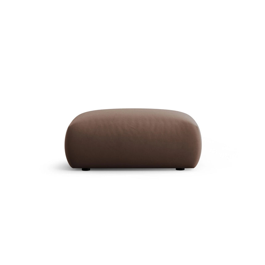 Matera Pouf aus Samt in Schokolade (Salvador 4), 86x68x40 cm von Cosmopolitan Design – Bild 4