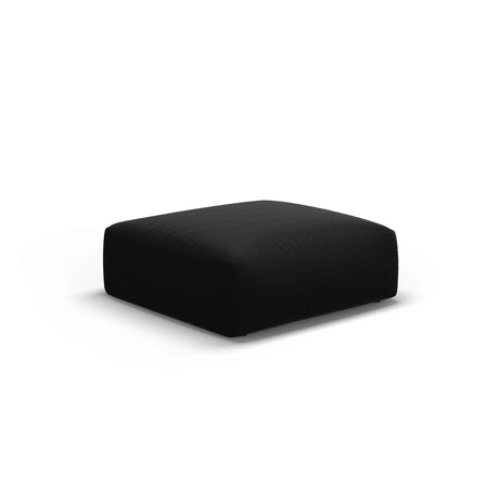 Matera Pouf aus Samt in Schwarz (Salvador 19), 100x80x36 cm von Cosmopolitan Design – Bild 1
