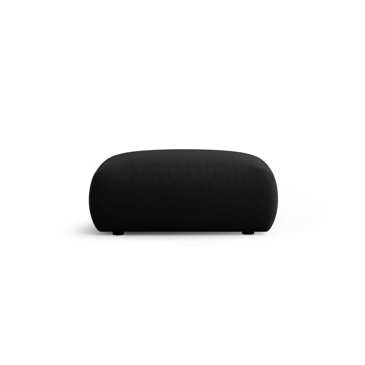 Matera Pouf aus Samt in Schwarz (Salvador 19), 86x68x40 cm von Cosmopolitan Design – Bild 4