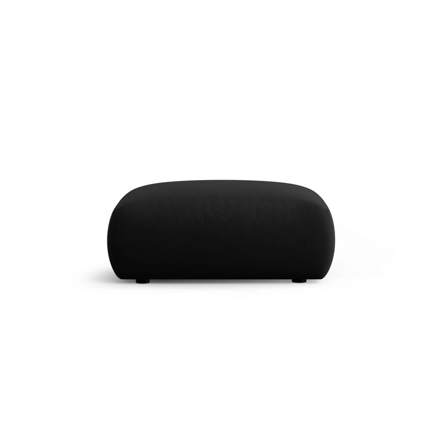 Matera Pouf aus Samt in Schwarz (Salvador 19), 86x68x40 cm von Cosmopolitan Design – Bild 4