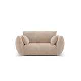 Matera Sessel aus Chenille in Beige (Haga 30), 128x110x85 cm von Cosmopolitan Design – Bild 1