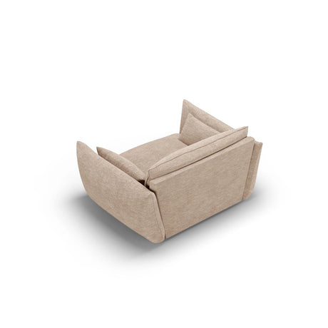 Matera Sessel aus Chenille in Beige (Haga 30), 128x110x85 cm von Cosmopolitan Design – Bild 4