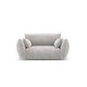 Matera Sessel aus Chenille in Hellgrau (Haga 06), 128x110x85 cm von Cosmopolitan Design – Bild 1