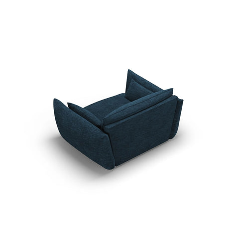 Matera Sessel aus Chenille in Königsblau (Haga 86), 128x110x85 cm von Cosmopolitan Design – Bild 4