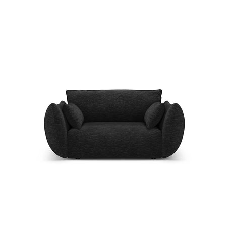 Matera Sessel aus Chenille in Schwarz (Haga 19), 128x110x85 cm von Cosmopolitan Design – Bild 1