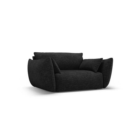 Matera Sessel aus Chenille in Schwarz (Haga 19), 128x110x85 cm von Cosmopolitan Design – Bild 3