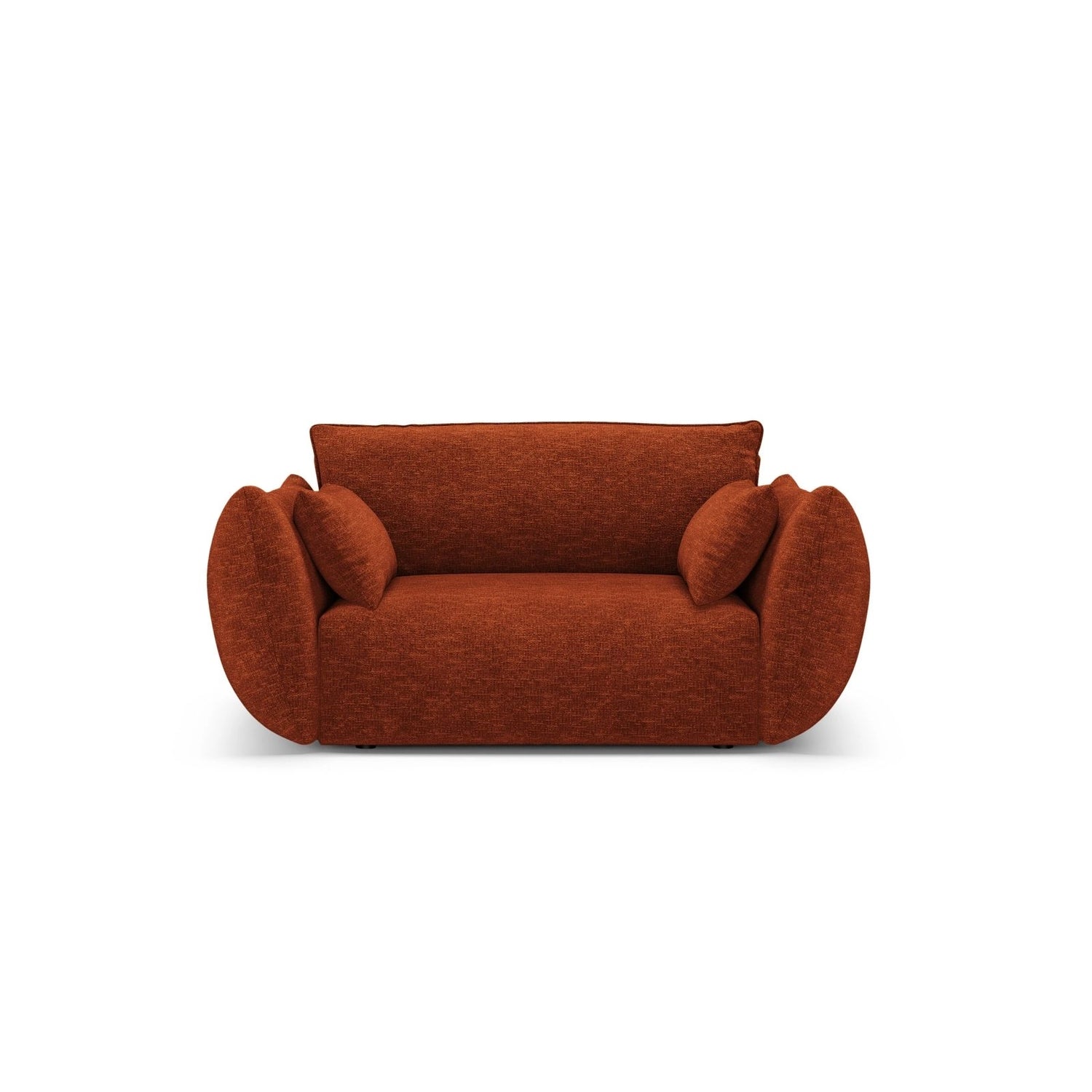 Matera Sessel aus Chenille in Terrakotta (Haga 44), 128x110x85 cm von Cosmopolitan Design – Bild 1