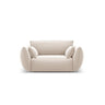Matera Sessel aus Samt in Beige (Salvador 1), 128x110x85 cm von Cosmopolitan Design – Bild 1