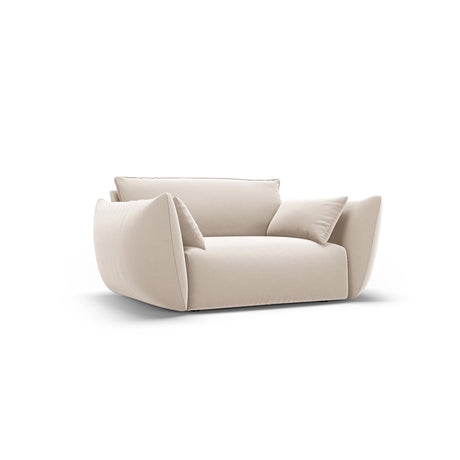 Matera Sessel aus Samt in Beige (Salvador 1), 128x110x85 cm von Cosmopolitan Design – Bild 3