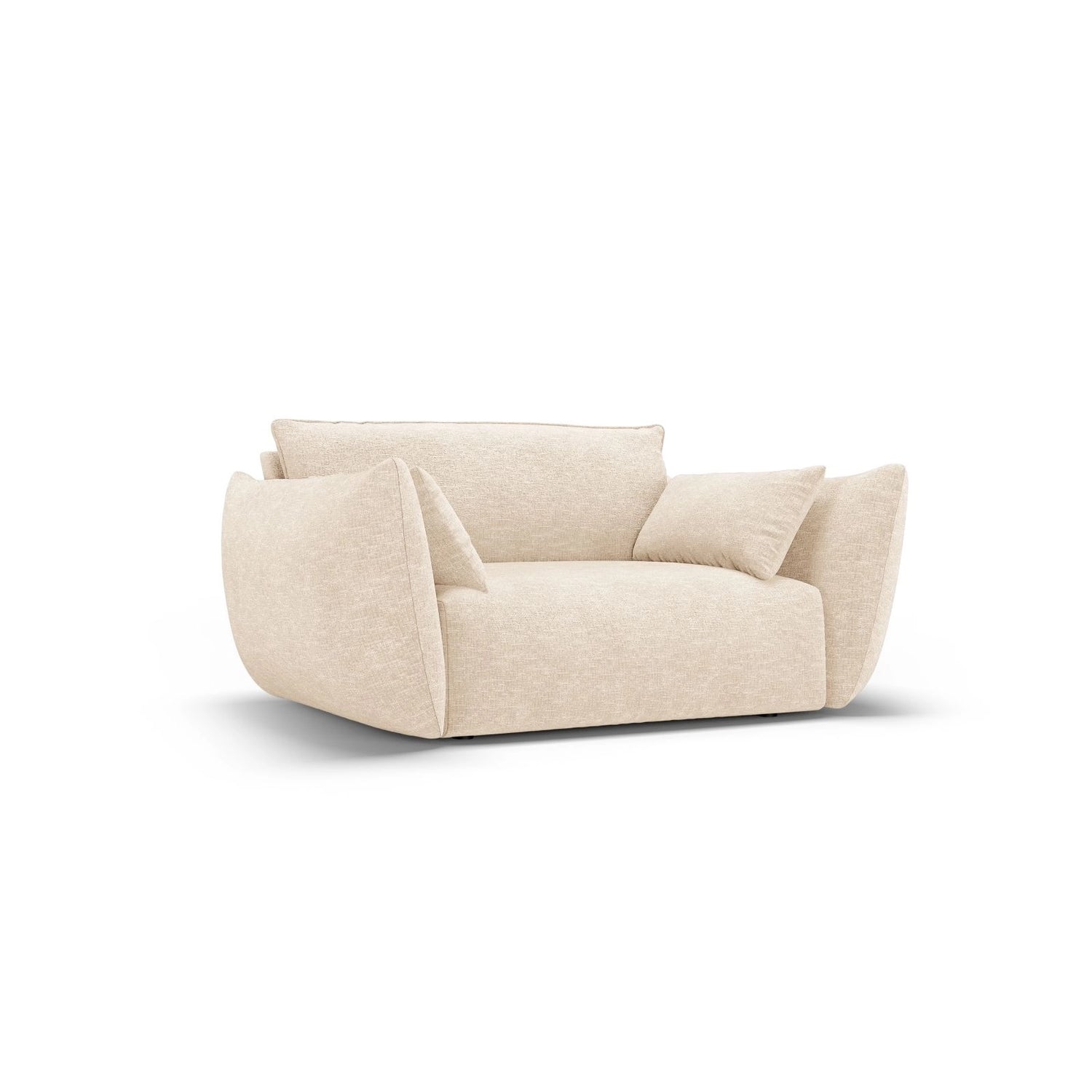 Matera Sessel aus Samt oder Chenille, 128x110x85 cm von Cosmopolitan Design – Bild 3